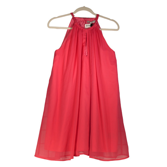 Cupcakes and Cashmere Mini Dress Sleeveless Women Size XS Ivory Pink Gauzy Boho - Picture 1 of 8